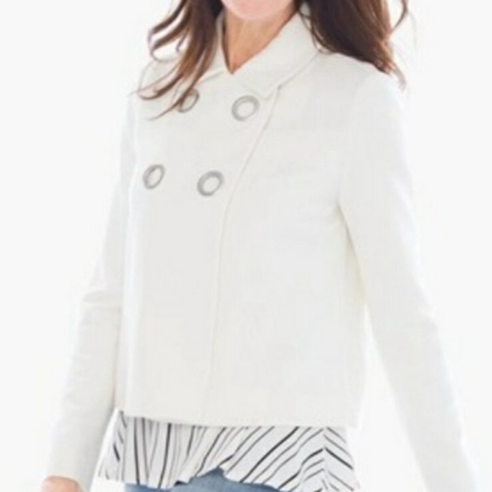 CHICO, Alabaster color jacket. Blazer Size 0 or Small office or casual wear nice